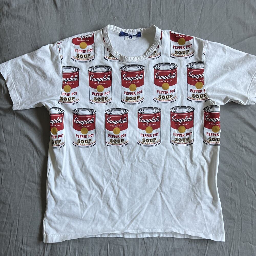 Junya Watanabe MAN Andy Warhol Campbell's Soup Can T-Shirt Size M White